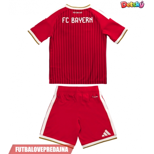 Lacne Dětský Futbalové dres Bayern Munich 2026-27 Krátky Rukáv - Domáci (+ trenírky)
